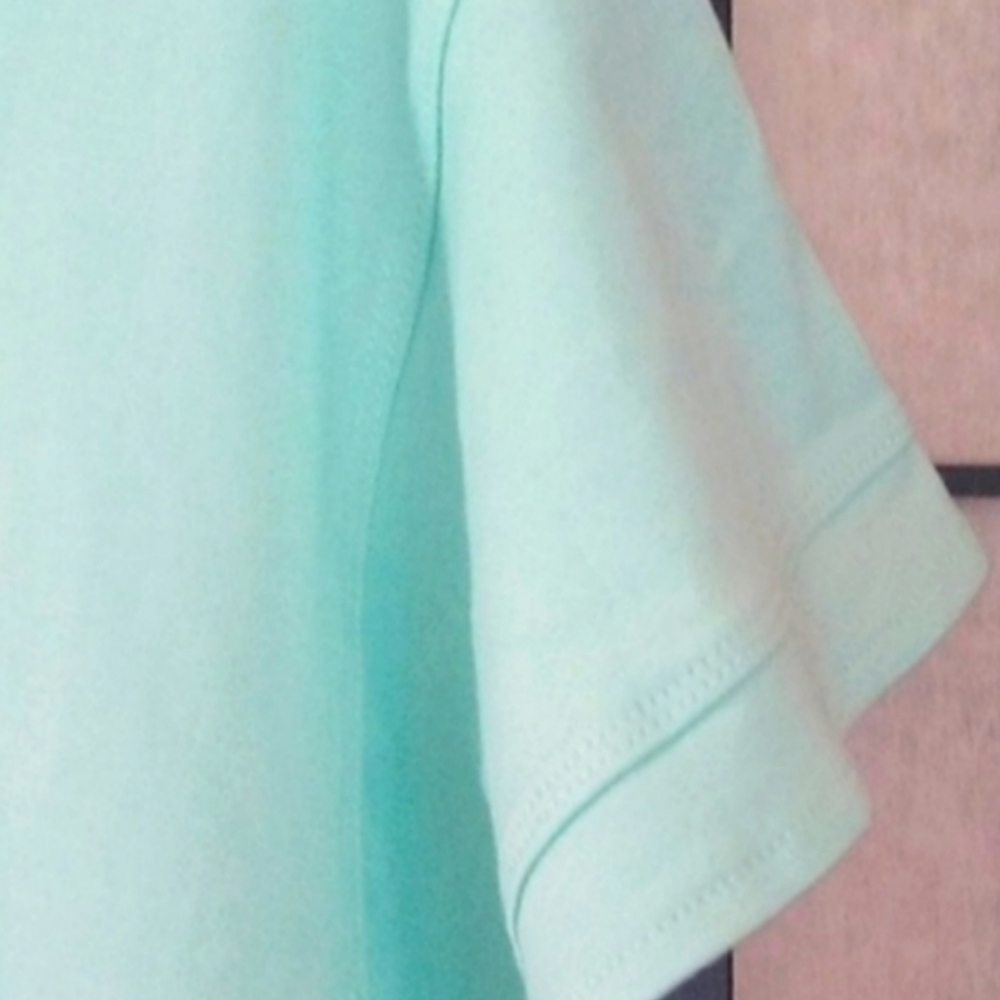 Aqua Blue Women's Top Capped Sleeve New Large 22 PTP - Picture 4 of 6